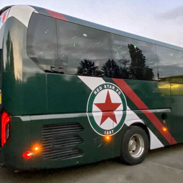 total covering de bus d'équipe